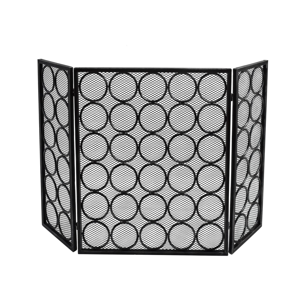 Three Panel Iron Firescreen K55598