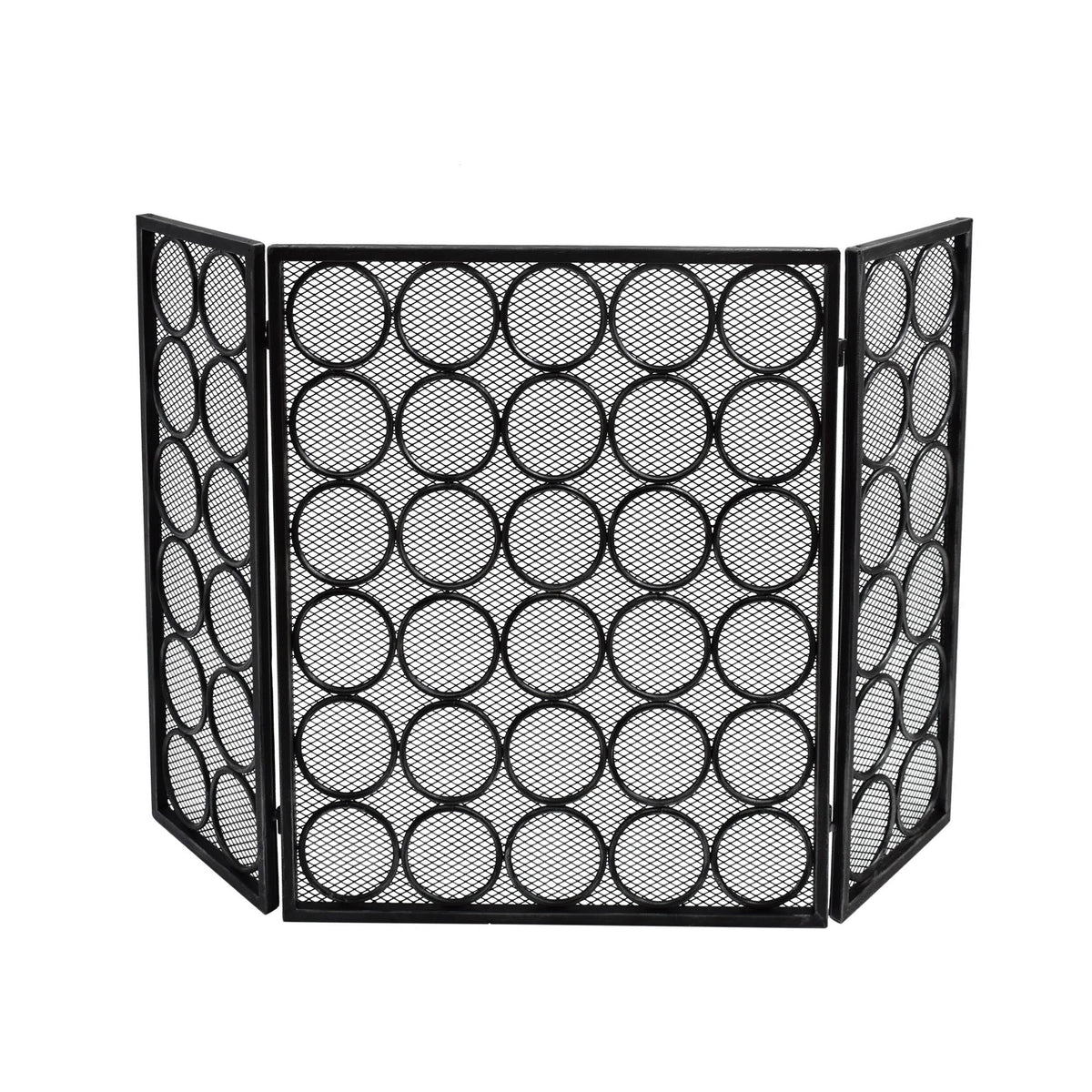 Three Panel Iron Firescreen K55598