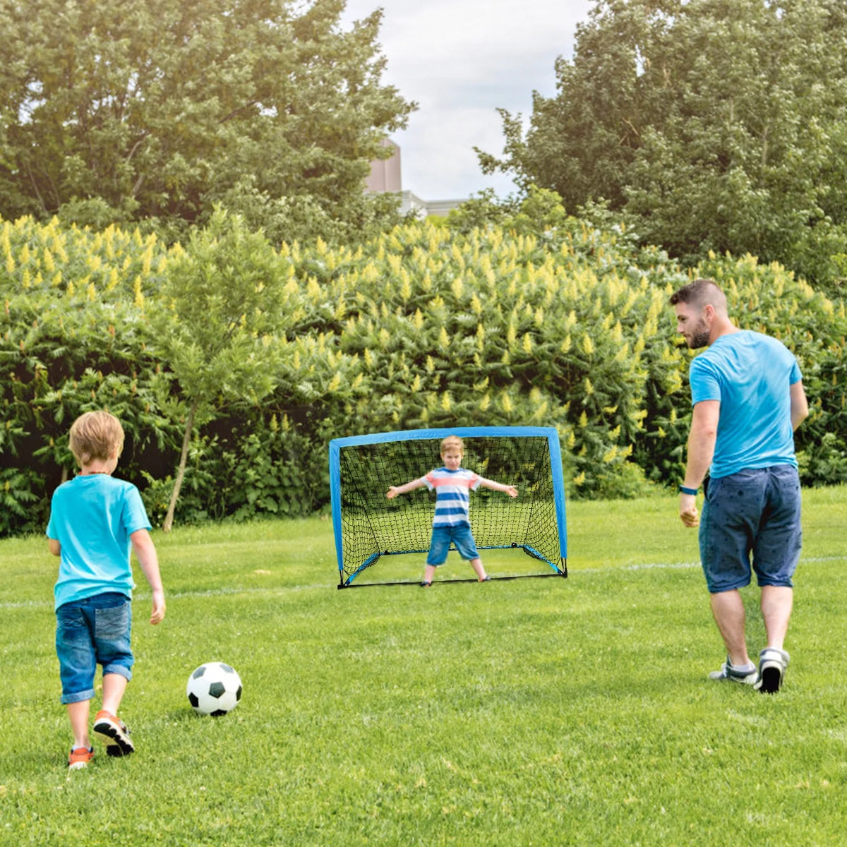4 Ft. Soccer Goals with Carry Bag Set of 2 L58605
