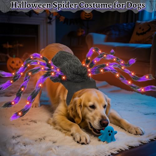 24 LED Spider Dog Halloween Costume E78555