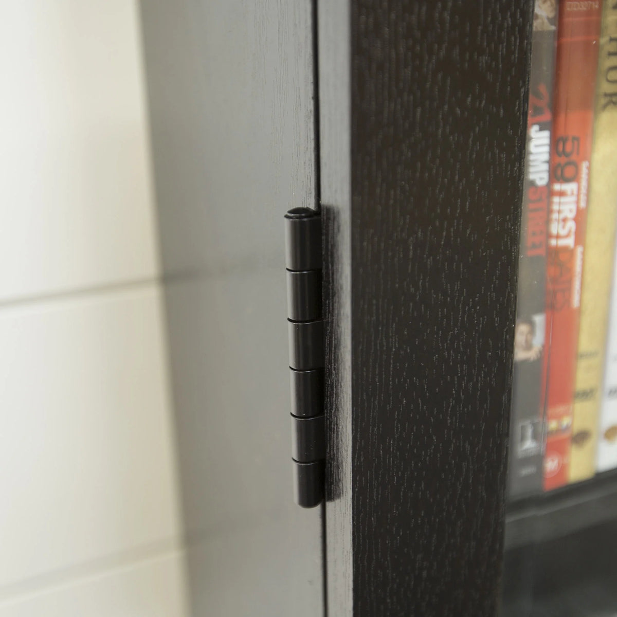 Black Media Tower Storage Cabinet F750827