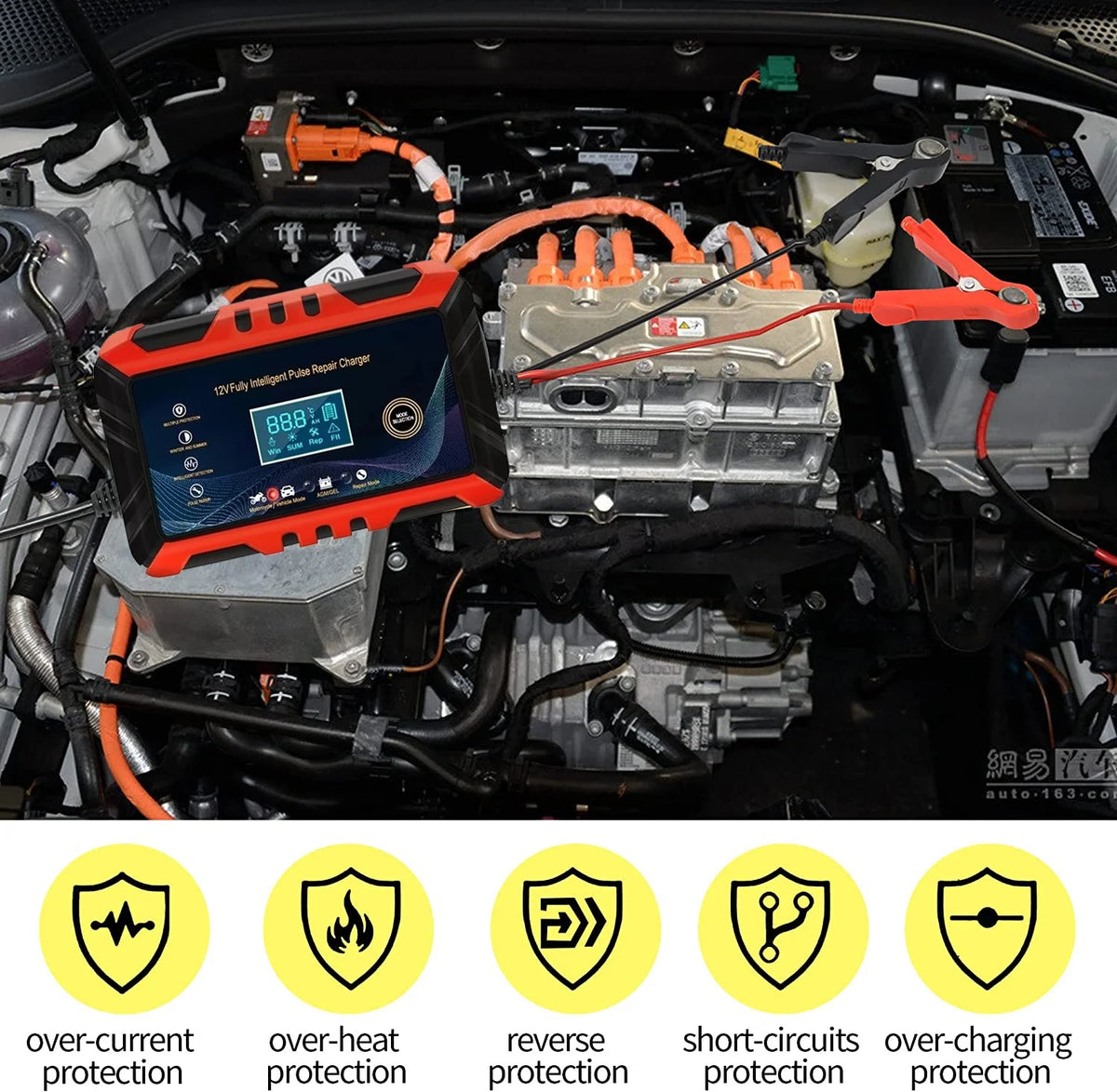 12V/6A Automatic Smart Battery Charger R914