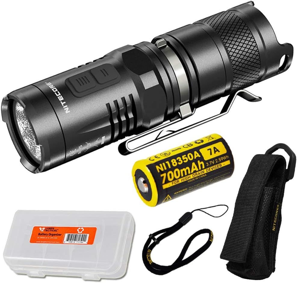 Tactical Flashlight with Red Light and Rechargeable Battery U8956