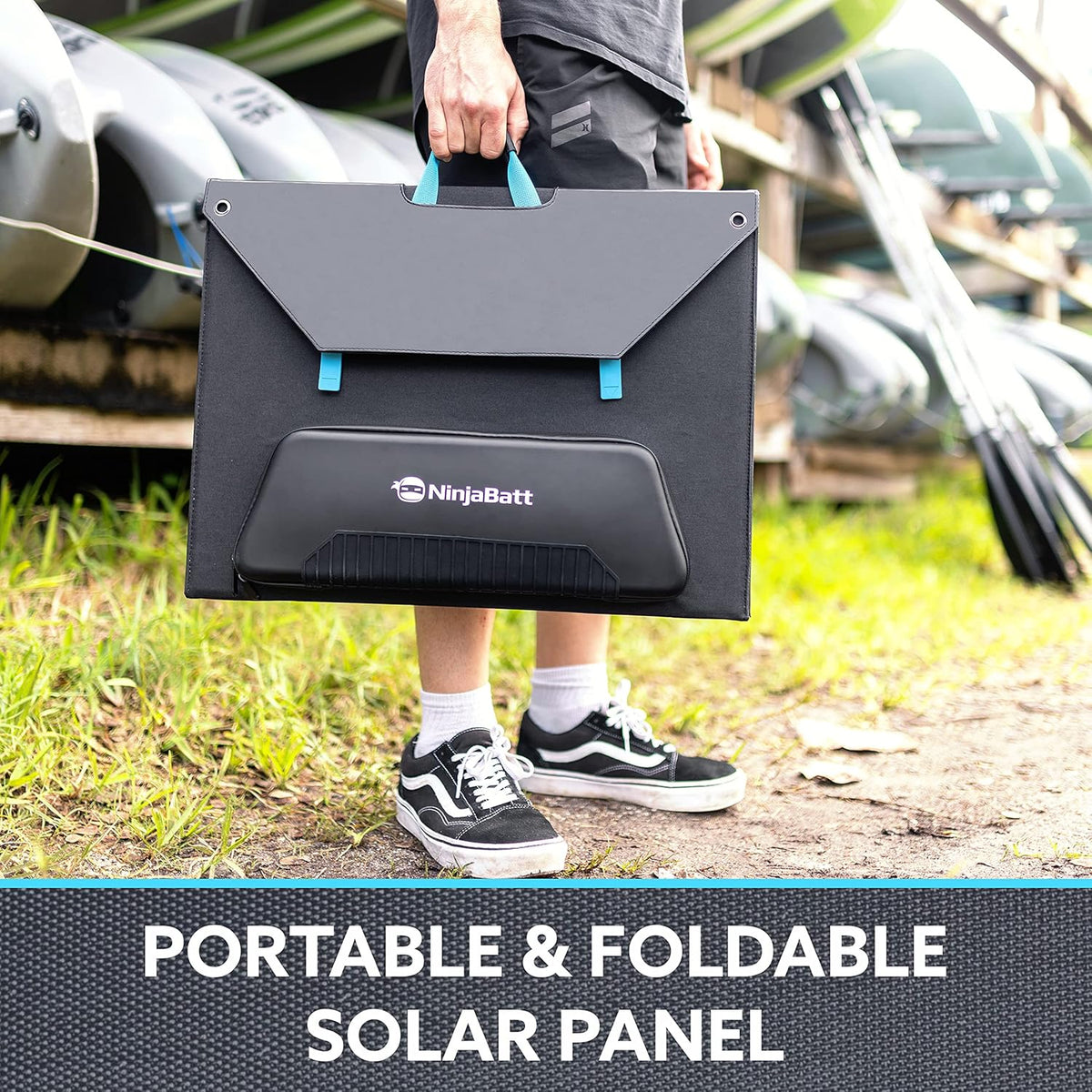 120W Foldable Portable Solar Panel with USB, Type C & DC Outputs P30042