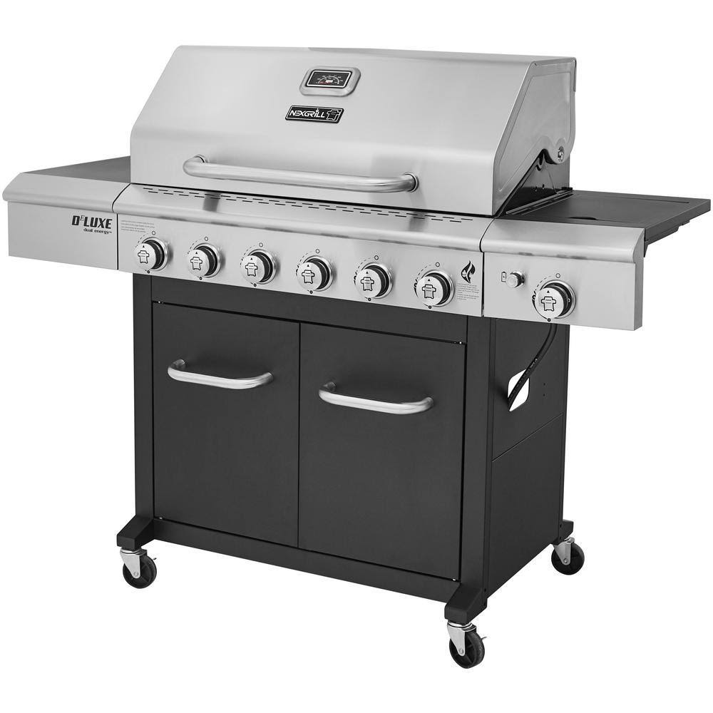6-burner Propane Gas Grill with Side Burner C8438