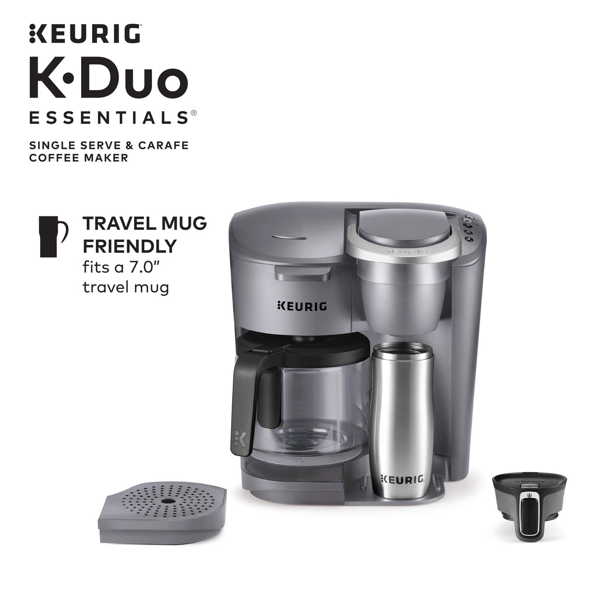 Black Single-Serve K-Cup Pod Coffee Maker V82866