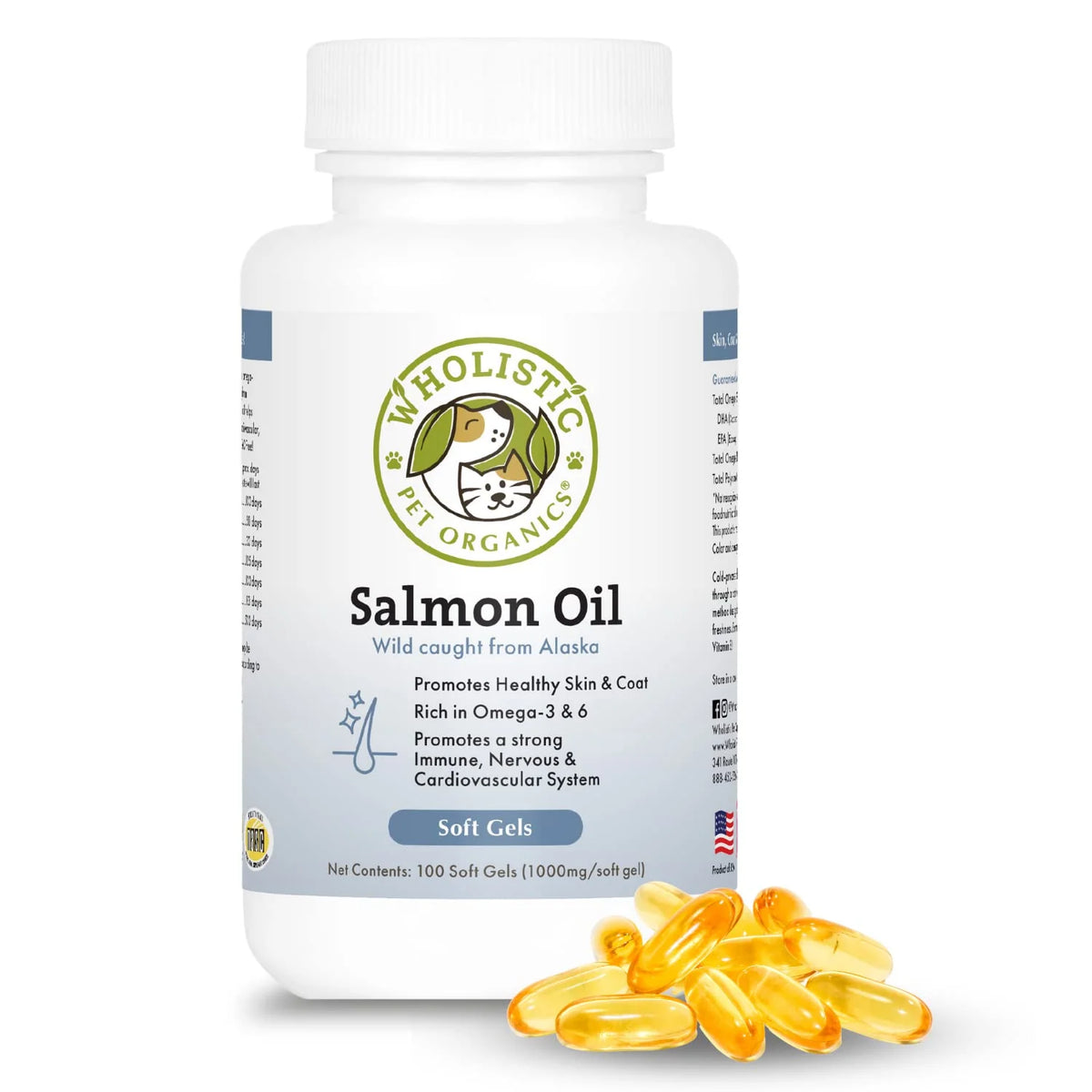 Wild Alaskan Salmon Oil for Dogs 100 Capsules G753054