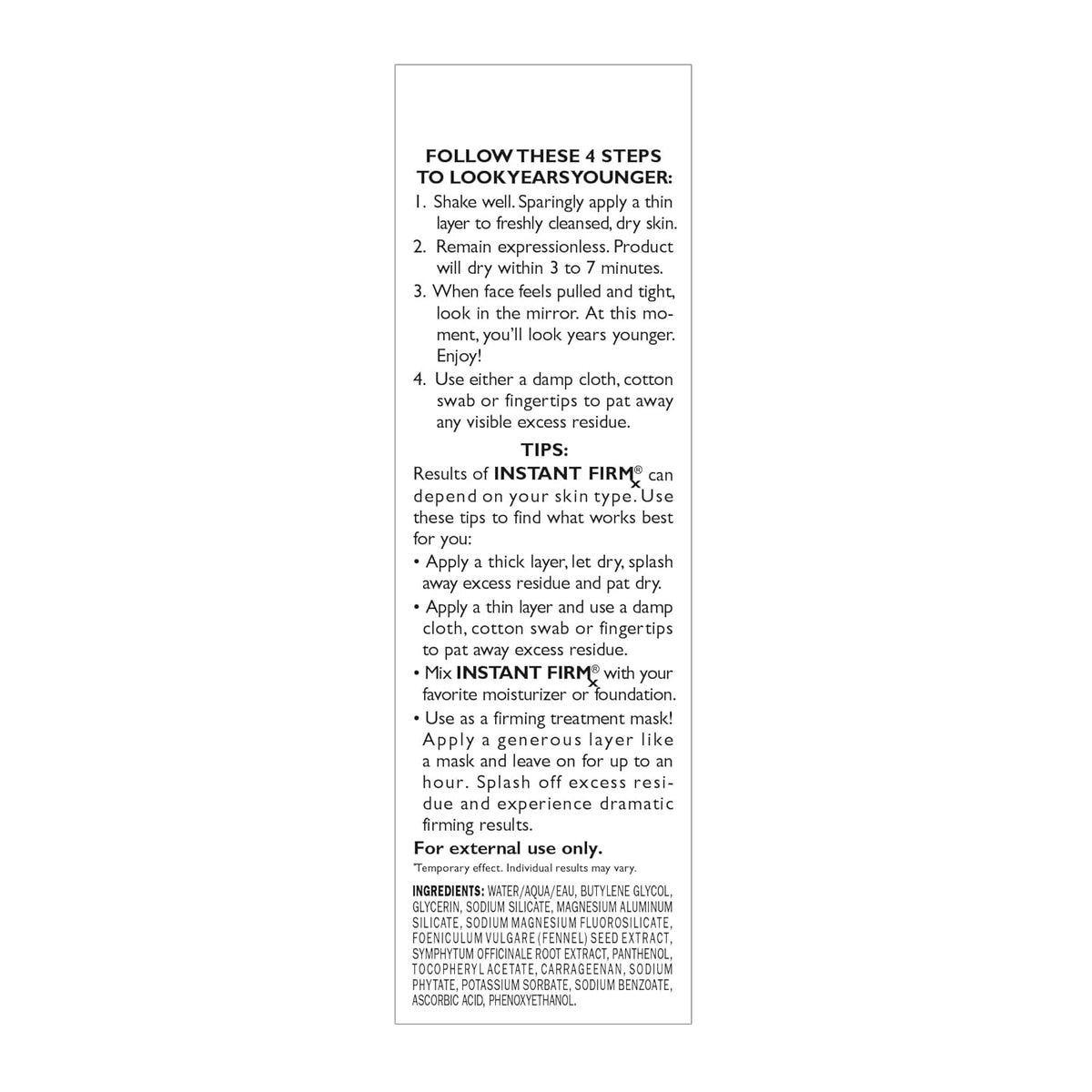 Instant FIRMx Temporary Face Tightener Q253529