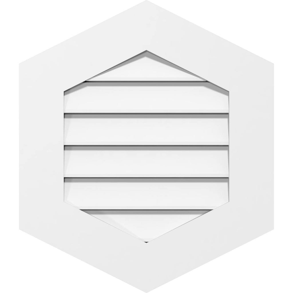 16x22W x 42x22H PVC Gable Vent F54031