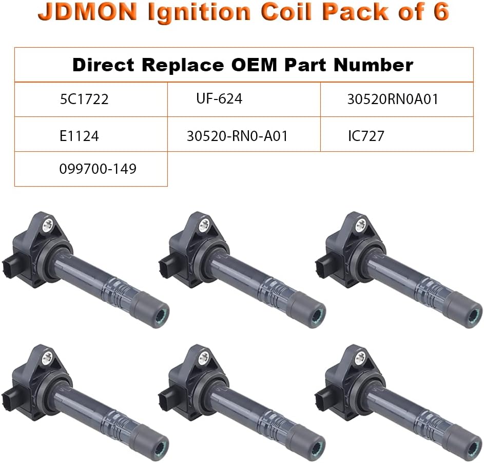 Ignition Coils Pack of 6 V244
