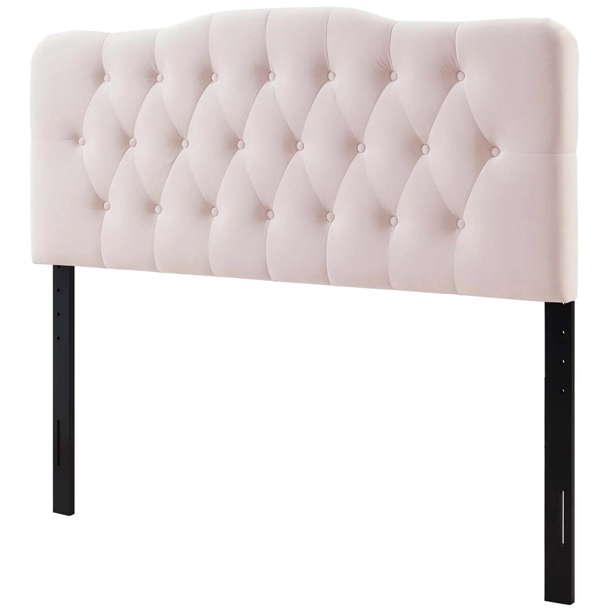 Pink Velvet Full Size Tufted Headboard R890595