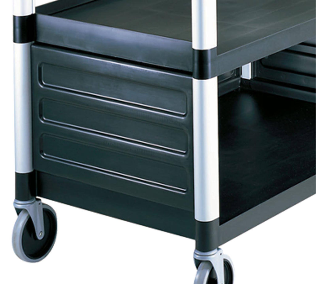 Black Single Shelf Panel Set for KD Utility Cart G201