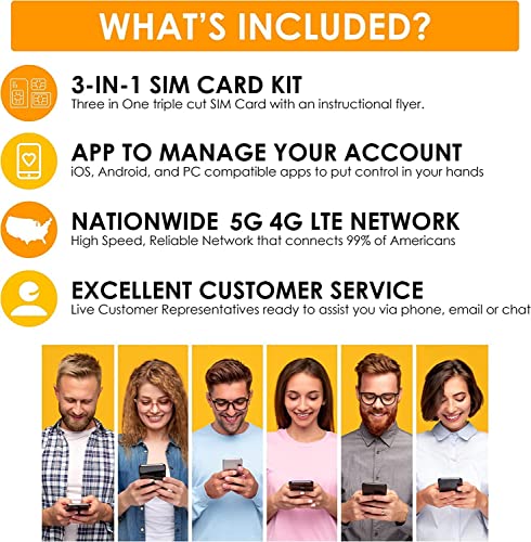 Unlimited Talk & Text + 500 MB Data 30 Day Prepaid Plan with SIM Card A758