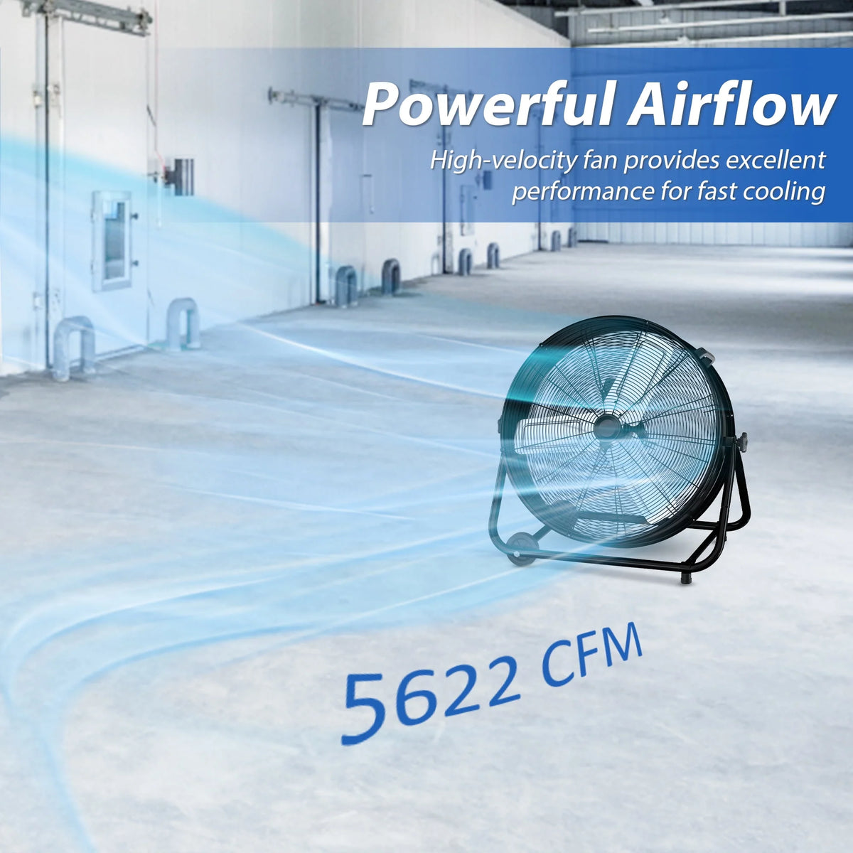 24 Inch 3 Speed High Velocity Drum Fan D312932