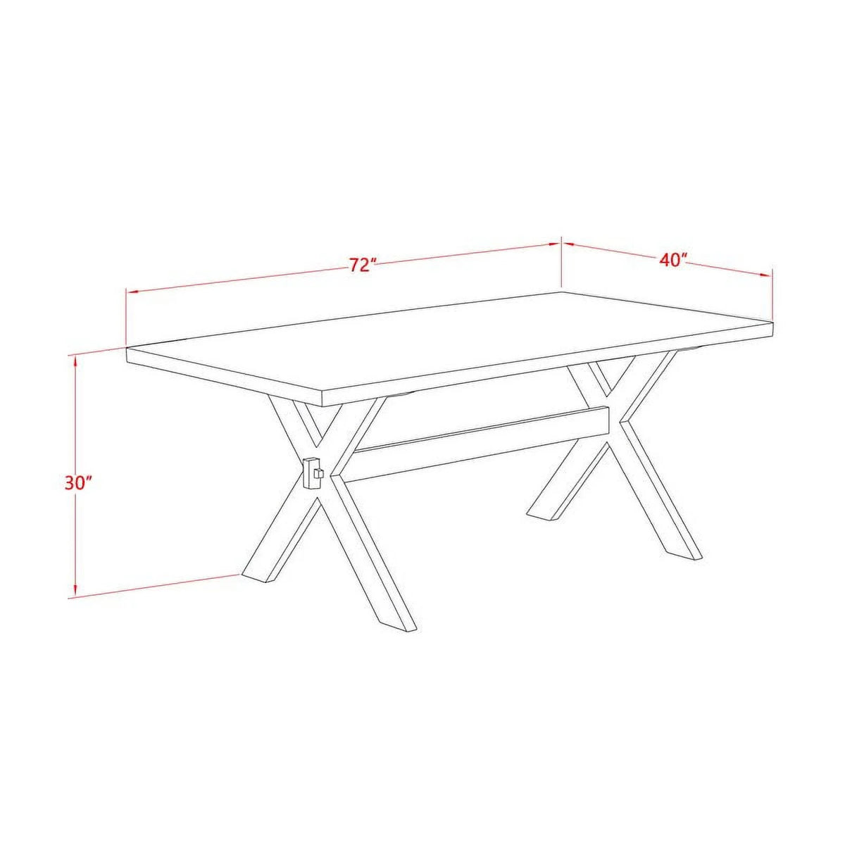 6-piece Wood Dining Table Set L235397