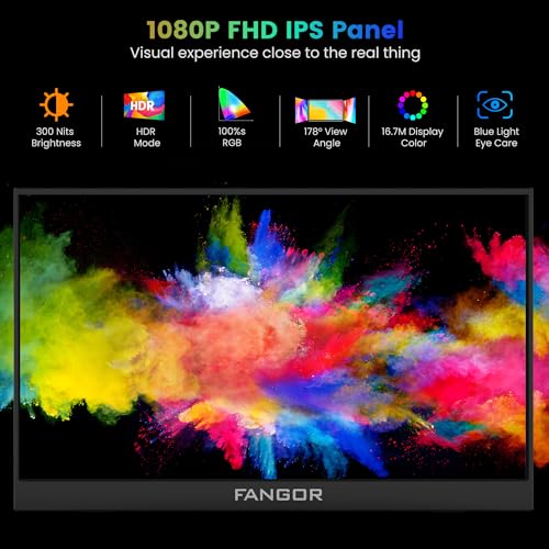 15.6" FHD 1080P HDR IPS Portable Monitor K461