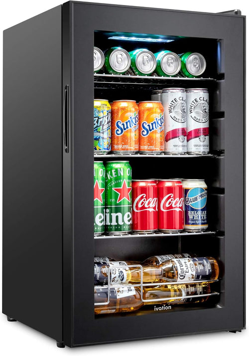 101 Can Stainless Steel Beverage Refrigerator H1597
