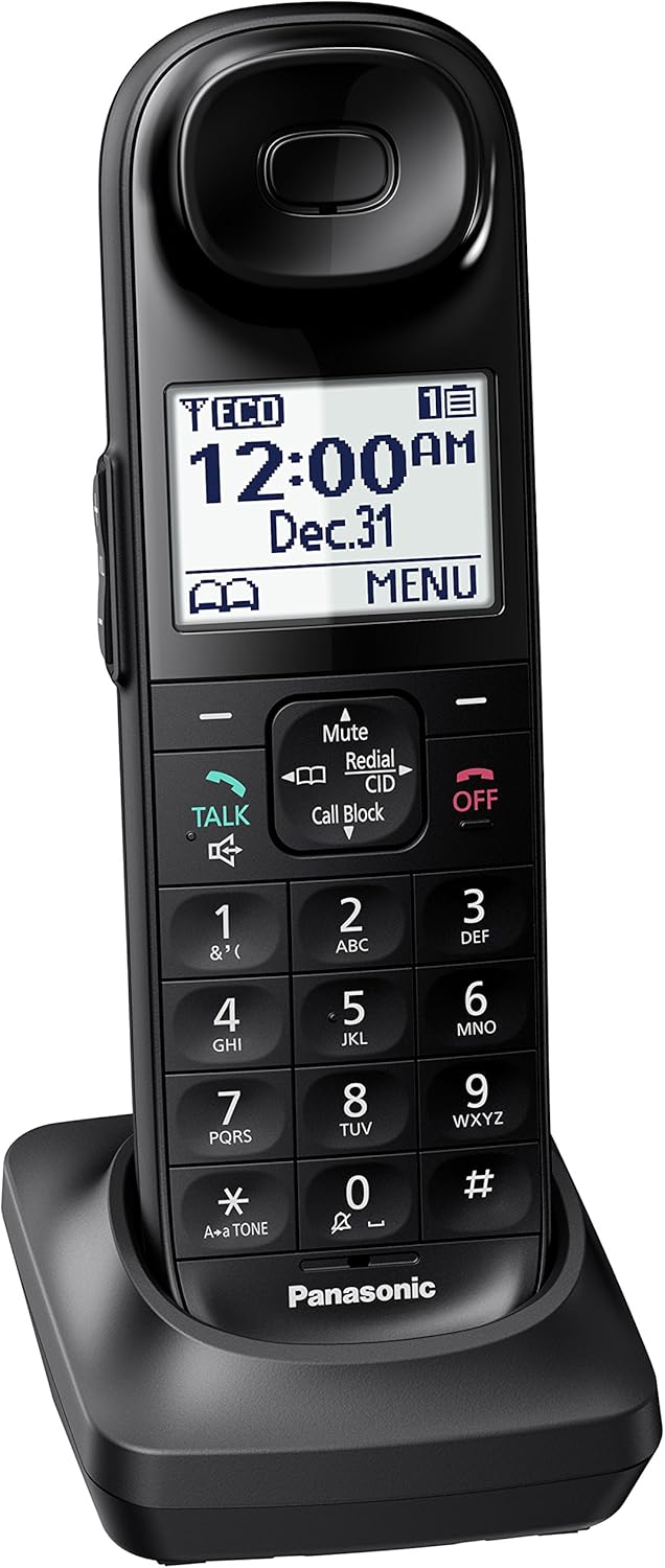 Black Cordless Phone Handset Accessory E21117