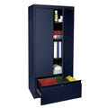 Navy Blue 2 Door Storage Cabinet R666