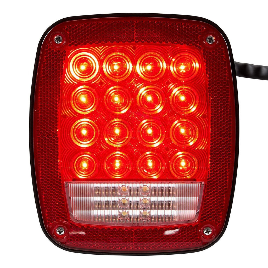 LED Rectangular 6 Function Tail Signal Light D8161