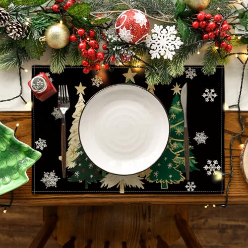 Red Christmas Placemats Set of 4 G72051