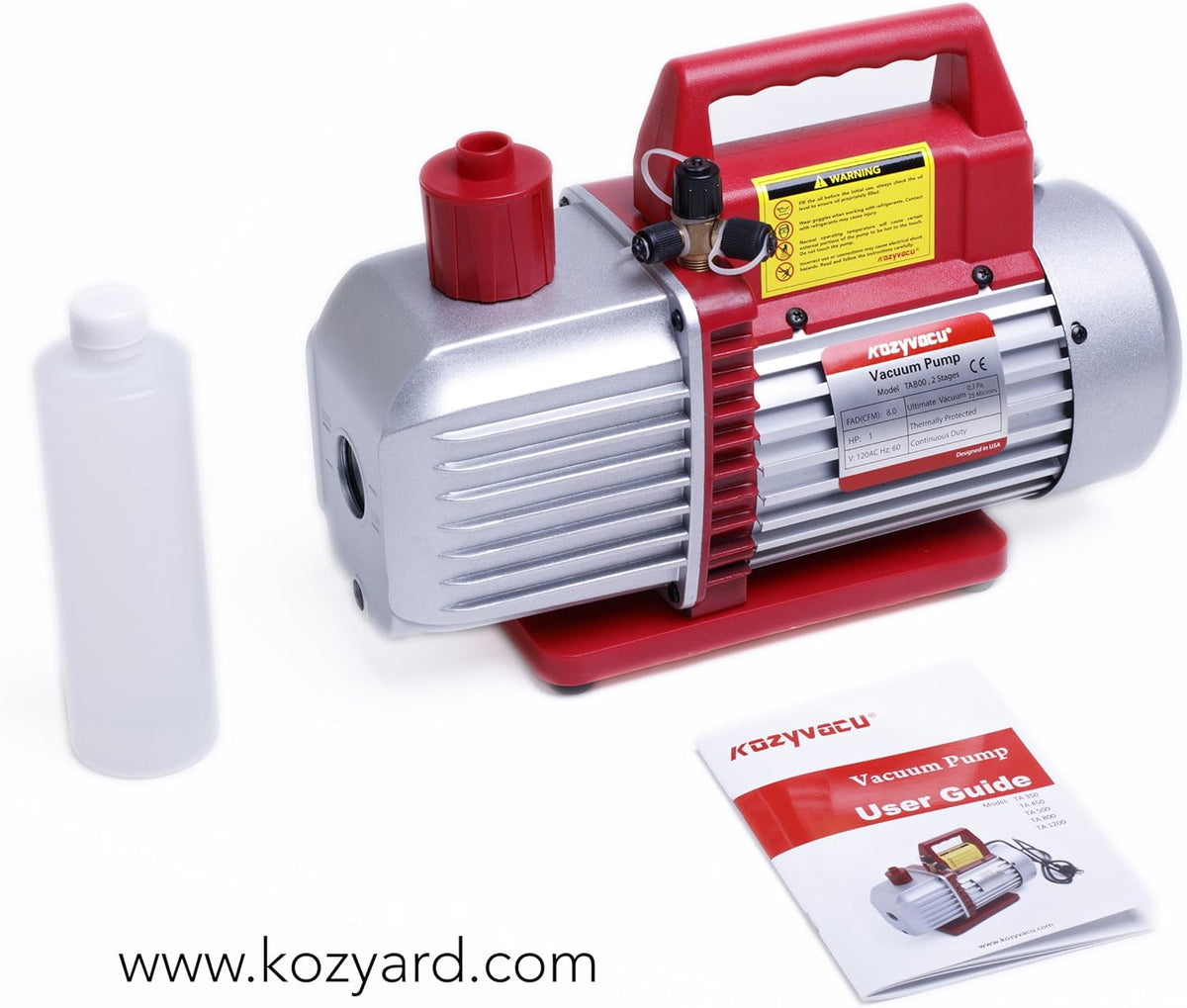 8CFM Two-Stage Rotary Vane Vacuum Pump U9962