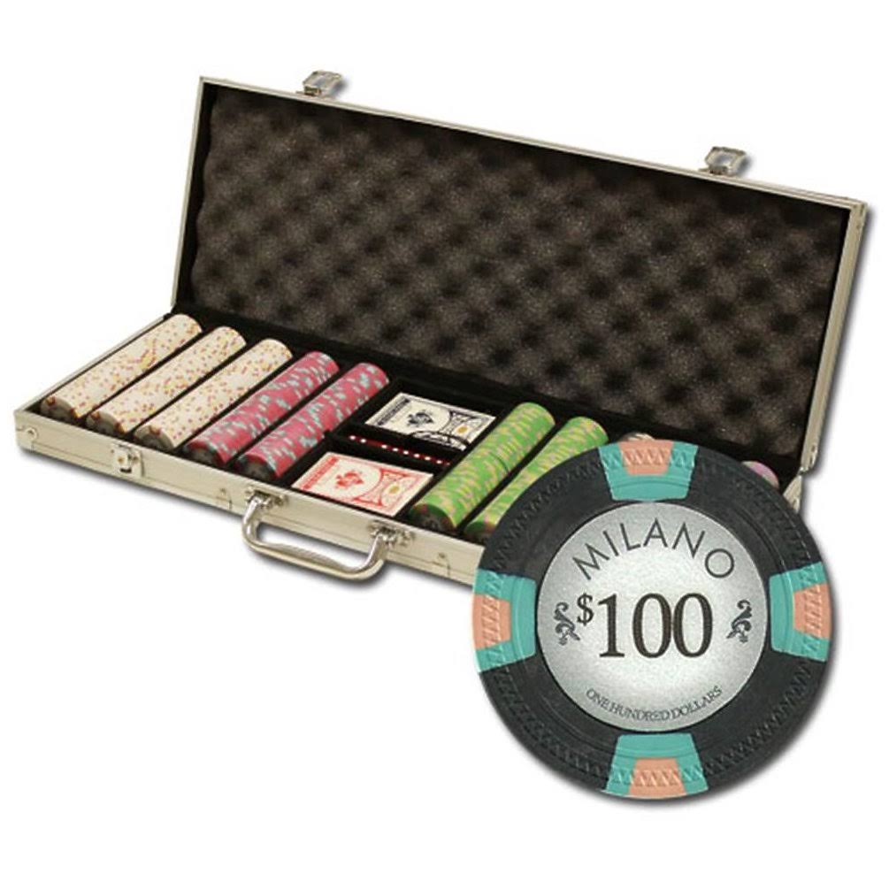 500ct Gaming Chip Set in Aluminum Case I887