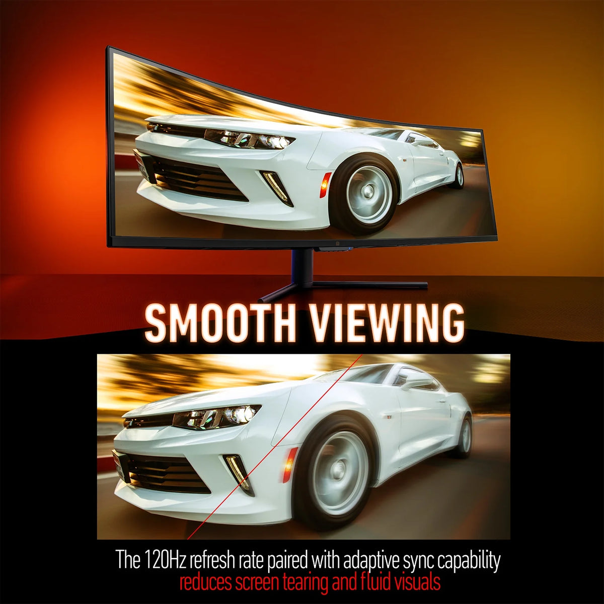 49" Curved Ultrawide 5K Gaming Monitor, 32:9, 120 Hz V9521