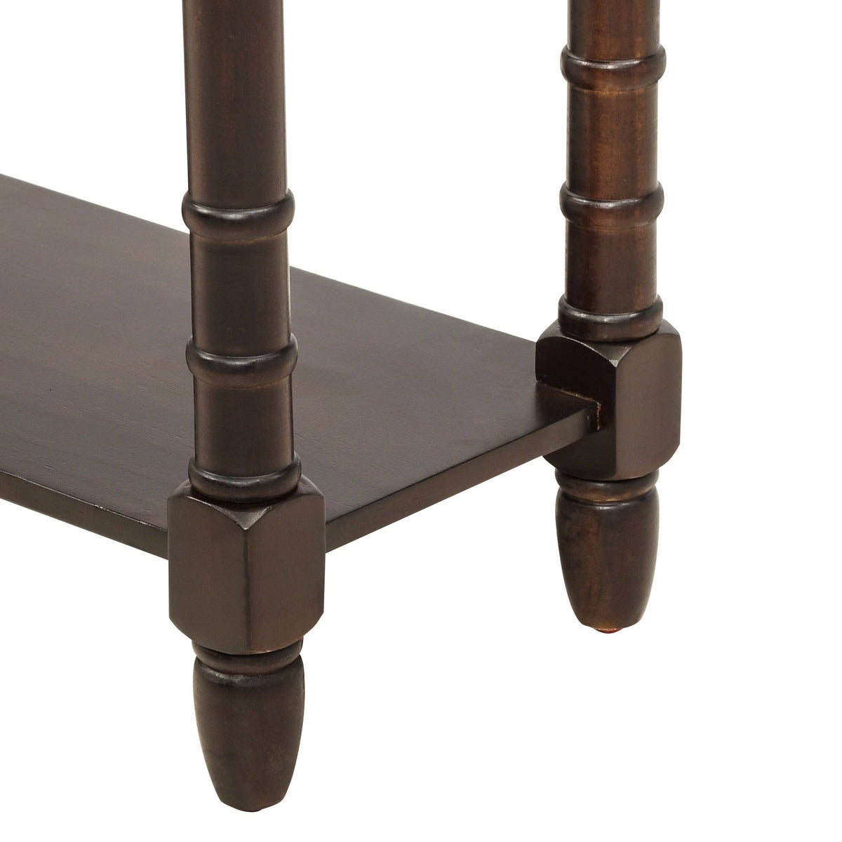 Old Pine 2-Drawer Console Table with Bottom Shelf Q78872