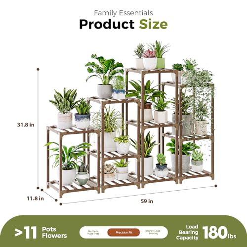 4 Sets Wooden Plant Stands Z69564