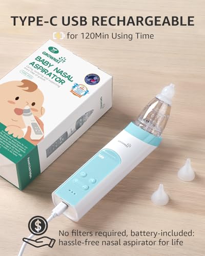 Baby Nasal Aspirator with 3 Soft Silicone Tips F326
