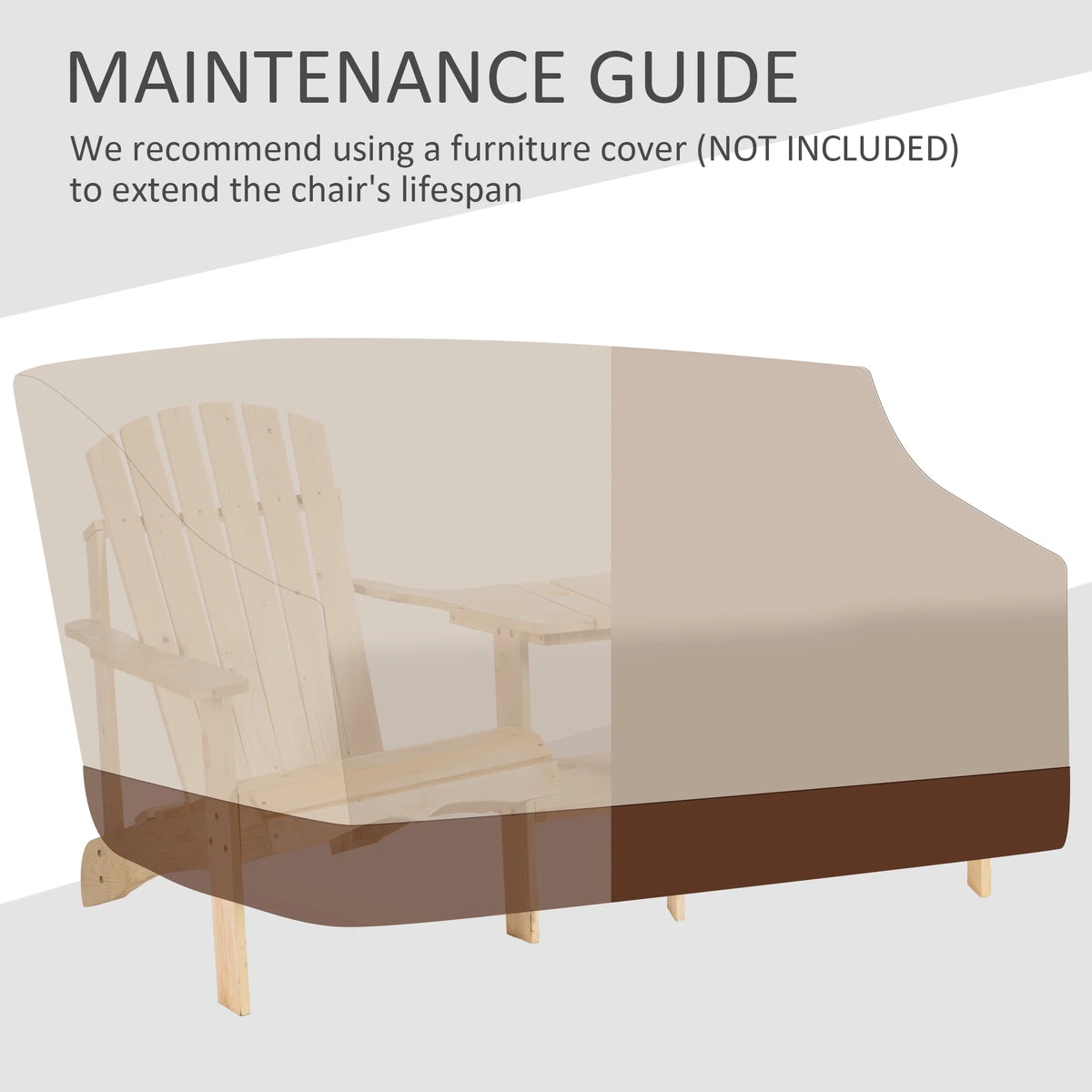 Wood Adirondack Bench with Center Table E75964
