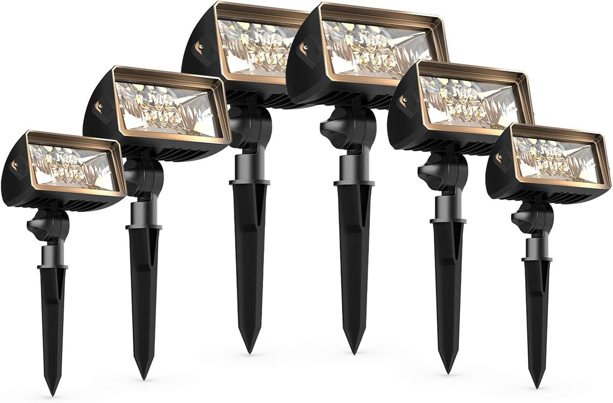 18 Watt Weatherproof LED Landscape Floodlight 6 Pack Q7974