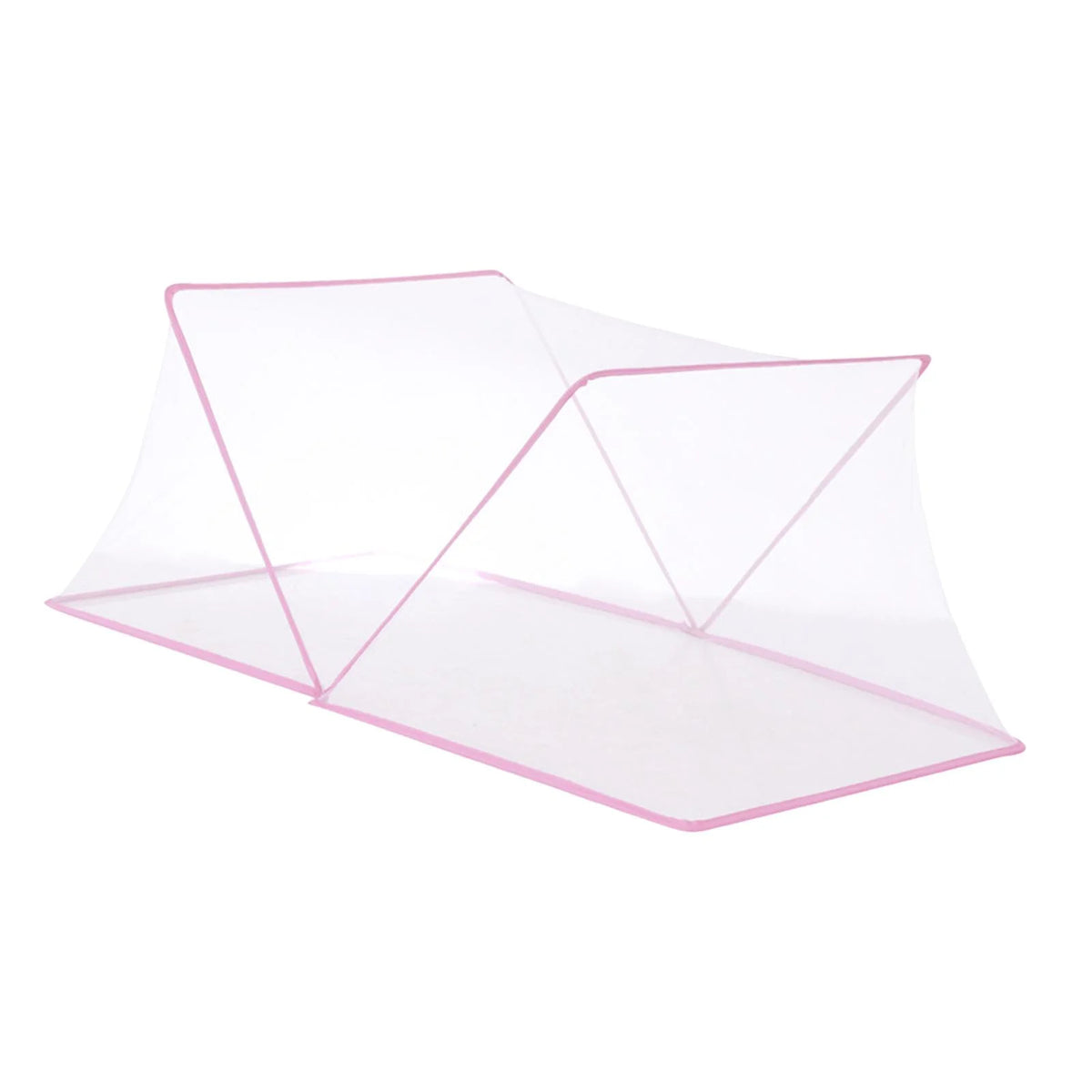 Pink 190x160x80cm Collapsible Bed Canopy X4909