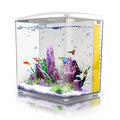 1.2 Gallon Square Fish Tank with LED Light and Filter Pump G831053
