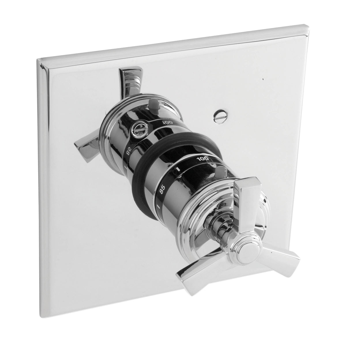 French Gold Thermostatic Trim Plate with Handle B13863