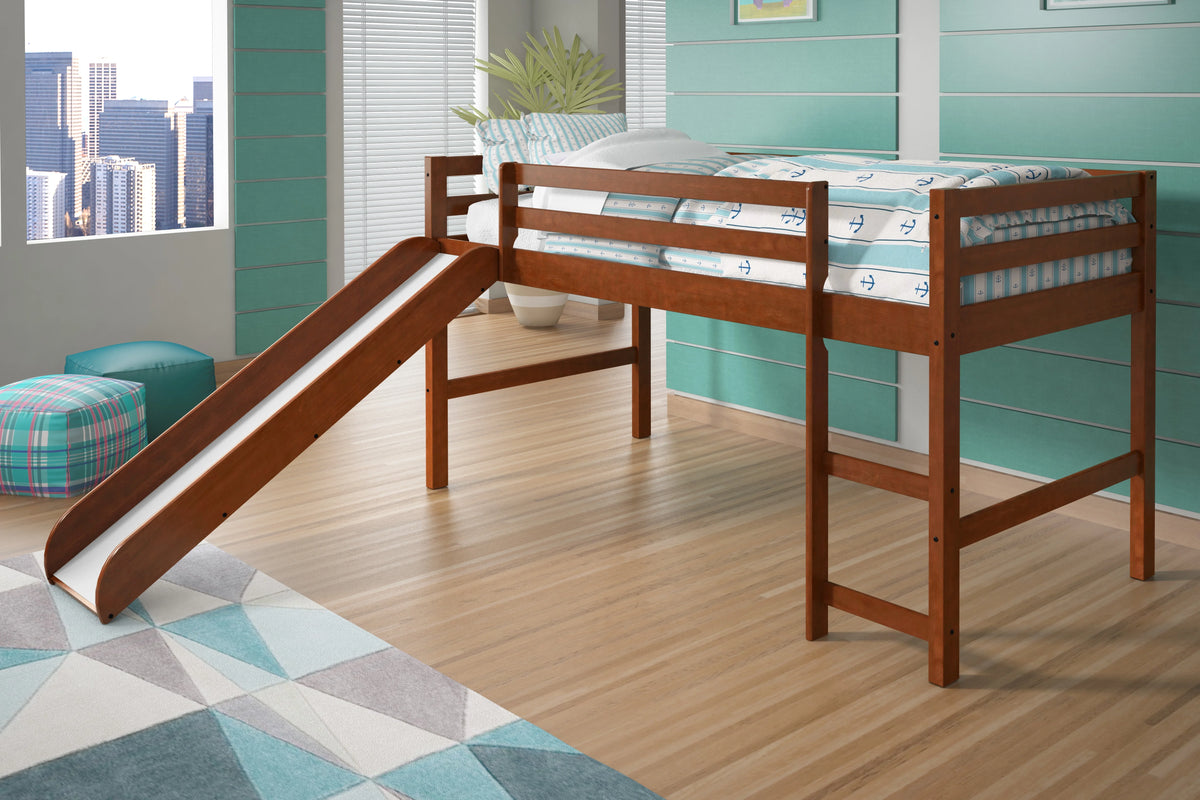 Twin Solid Wood Low Loft Bed I91002