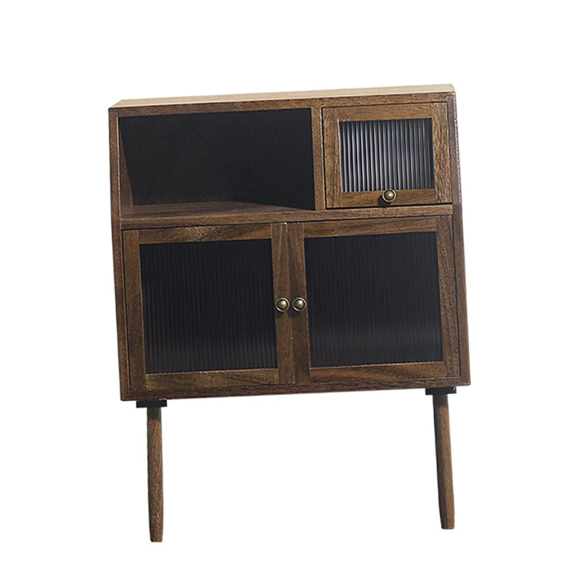 1/6 1/12 Scale Dollhouse Walnut Cabinets Cupboard K376