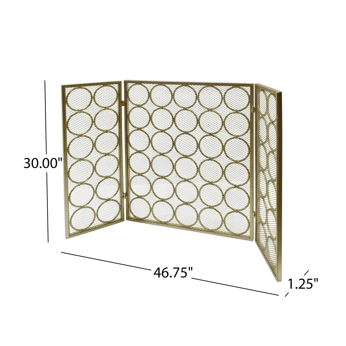 Three Panel Iron Firescreen K55598