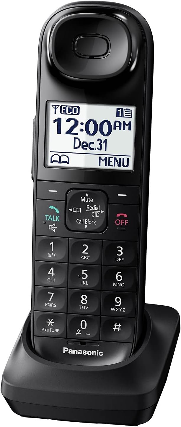 Black Cordless Phone Handset Accessory E21117
