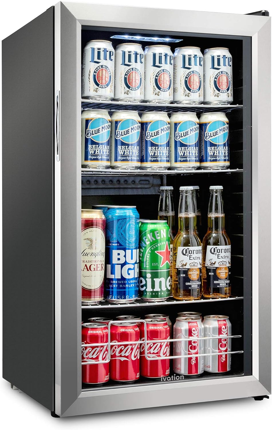 101 Can Stainless Steel Beverage Refrigerator H1597