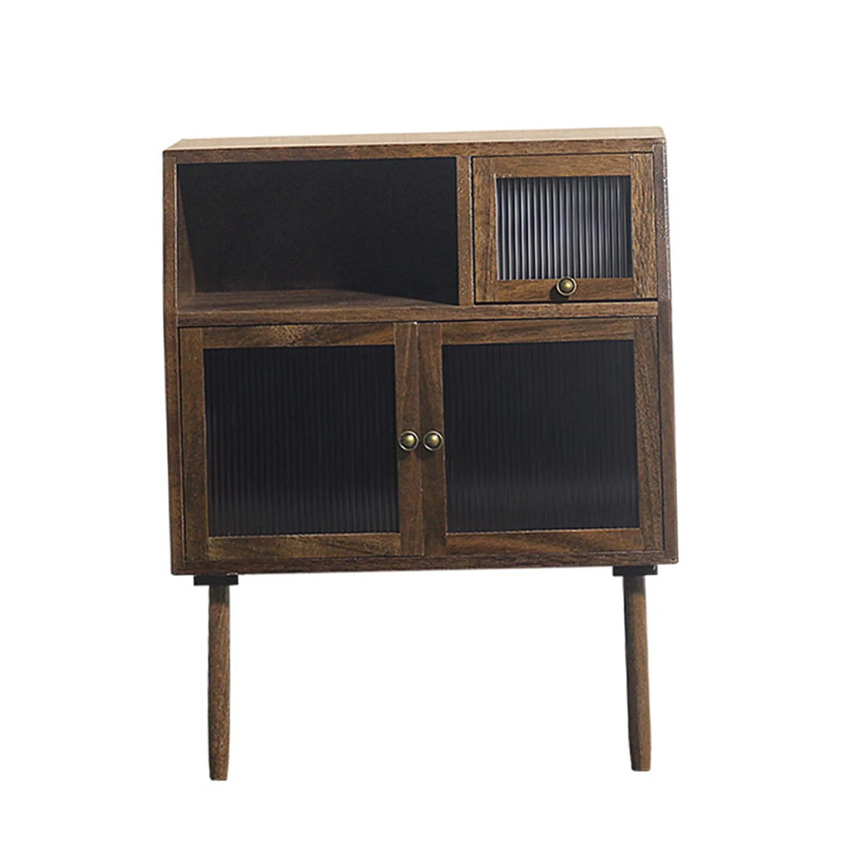 1/6 1/12 Scale Dollhouse Walnut Cabinets Cupboard K376