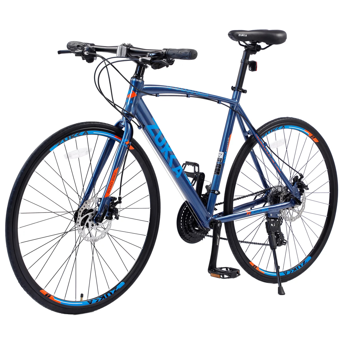 Blue 24 Speed 700C Hybrid Bike A70487