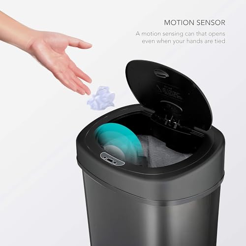 13.2 Gal Automatic Touchless Motion Sensor Trash Can R378082