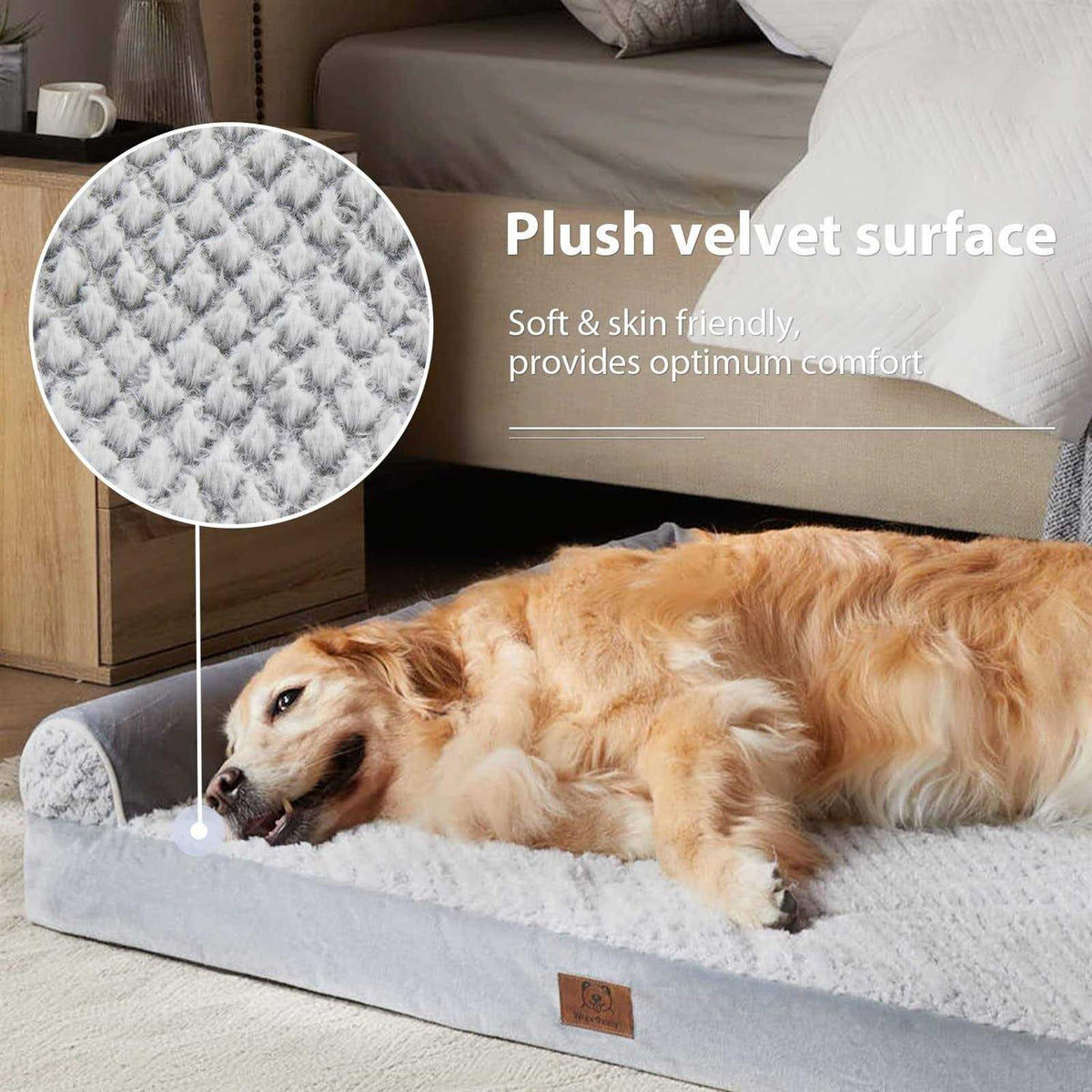 Orthopedic Sofa Dog Bed with Removable Waterproof Cover S7293