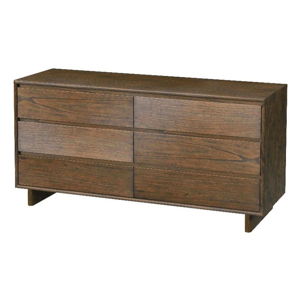 Brown 6 Drawer Wood Dresser U267745