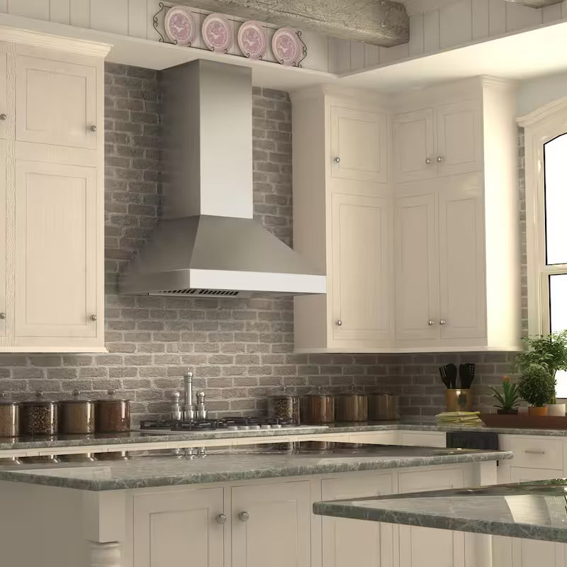 36 in. 500 CFM Convertible Wall Mount Range Hood in Stainless Steel E7162