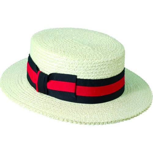 Straw Boater Hat Size M Y851