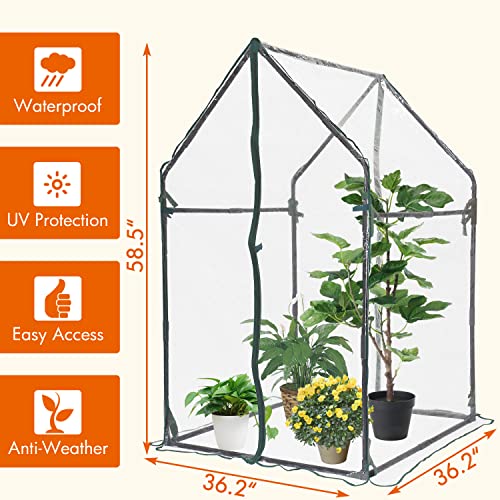 Mini Greenhouse Clear Tent 36.2" x 18.9" x 33.3" I872