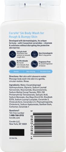 Fragrance Free Body Wash with Salicylic Acid, 10 Ounce I4737